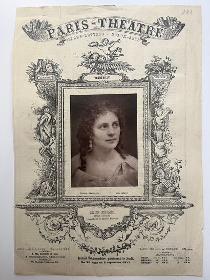 null Paris-Théâtre 
Jane Essler, 1877
Photoglyptie, contrecollé sur feuille, crédit...
