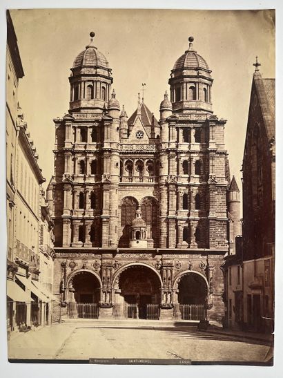 null L. BOURGOGNE (XIX°) 
Église de Saint-Michel, Dijon, c. 1870 
Tirage albuminé,...