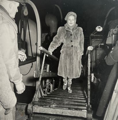 Marlène Dietrich
Arrivée au Havre, descente...