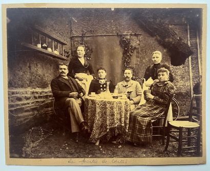 null Auteur non-identifié
Portrait de groupe, La partie de carte, c.1900 
Tirage...