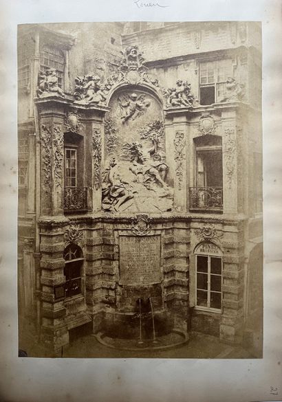 null Rouen
Fontaine de la Grande Horloge, c. 1860 
Négatif papier, monté sur carton,...
