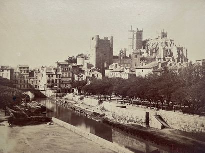 Narbonne
Vue de la ville, c. 1860 
Tirage...