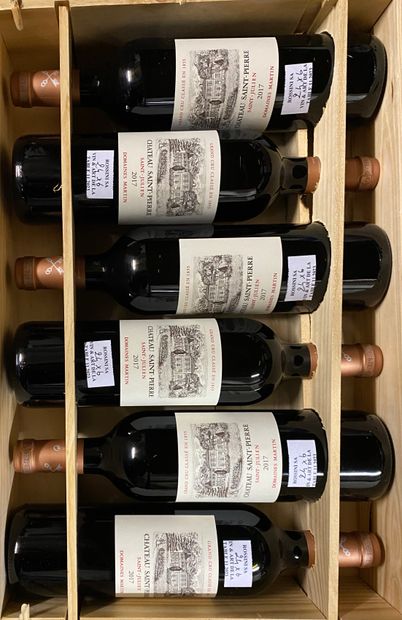 6 bouteilles Bordeaux 	Château Saint Pierre...