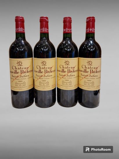 4	bouteilles 	Château 	LEOVILLE POYFERRE,...