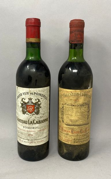 2 bouteilles de bordeaux :
- château La Cabanne...