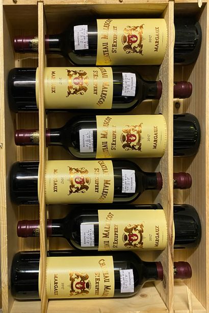 6 bouteilles Bordeaux 	Chateaux Malescot...