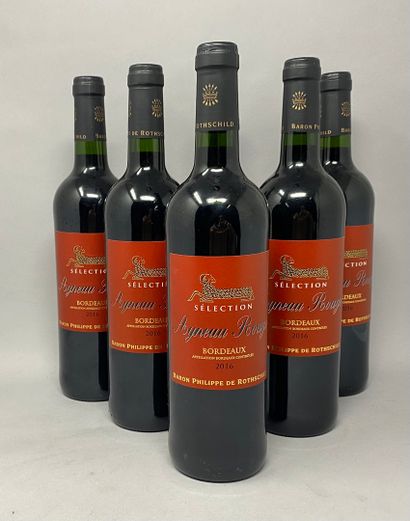 6 	bouteilles 	SELECTION 	Agneau Rouge 	Bordeaux...