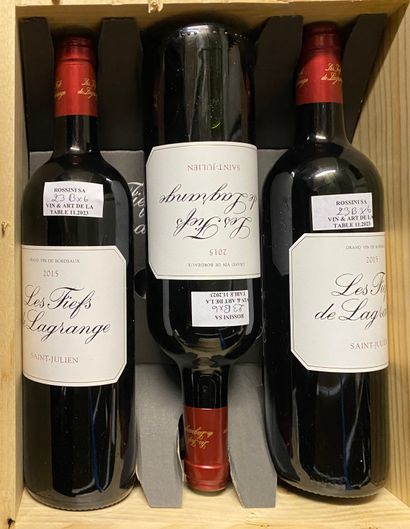 6 bouteilles Bordeaux 	Les Fiefs de Lagrange	Saint...
