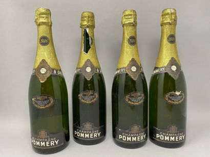 4 	bouteilles 	CHAMPAGNE 		Pommery 	1976	...
