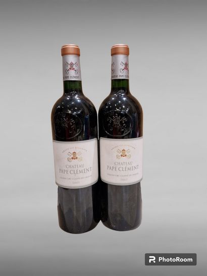 2	bouteilles 	Château 	PAPE-CLEMENT, 	Pessac-Léognan...