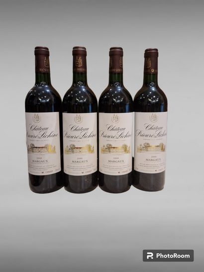 4	bouteilles 	Château 	PRIEURE LICHINE, 4°...