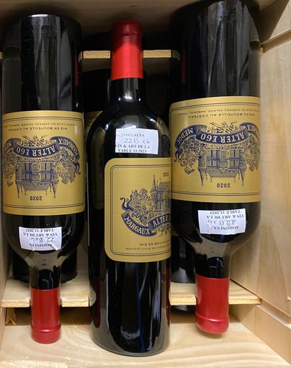 6 bouteilles Bordeaux 	Alter Ego de Palmer...