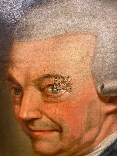 null BORNEMANN, Johann Günther (1757-1815)
Portrait d'homme aux yeux bleus coiffé...