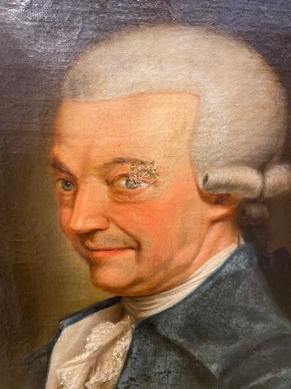 null BORNEMANN, Johann Günther (1757-1815)
Portrait d'homme aux yeux bleus coiffé...