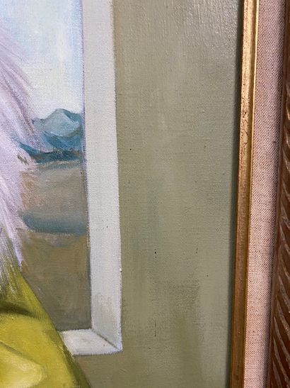 null MILLECAM Yves (1933-)
Régina,
huile sur toile, titrée en bas à droite, signée...