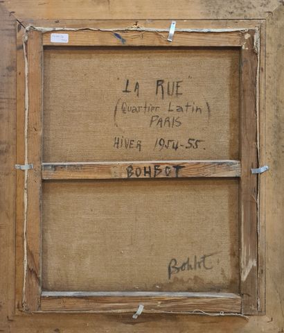 null BOHBOT Eric (1933-2008)
La rue, Quartier latin, Paris, hiver 1954-55
Huile sur...