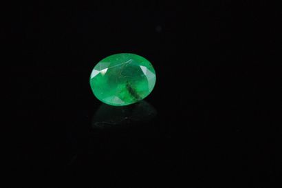 Oval emerald on paper. 
Weight: 2.60 cts....