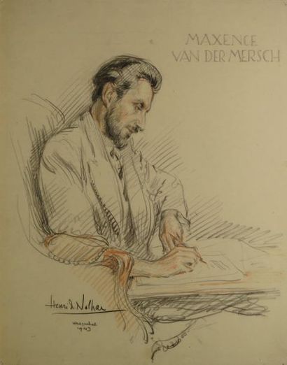 GIRAULT DE NOLHAC Henri, 1884-1948 Portrait de Maxence Van Der Mersch, Wasquehal,...