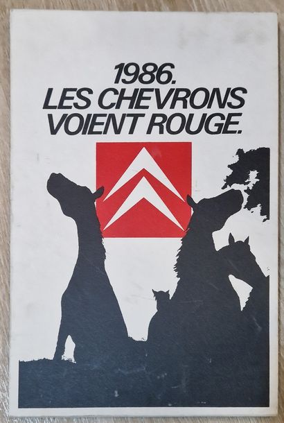 [CITROËN - BANDE DESSINEE]. 
1986. Les chevrons...
