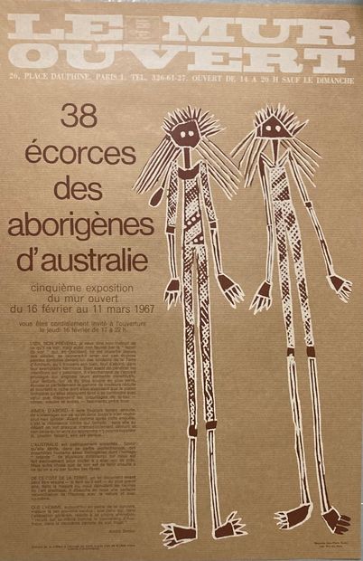 Affiche,	
Aborigenes d'Australie, 