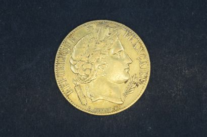 Pièce en or 20 Fr Cérès (1851 A)
Poids :...