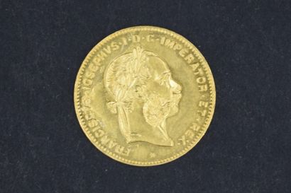 Pièce en or de 4 florins / 10 francs Franz...