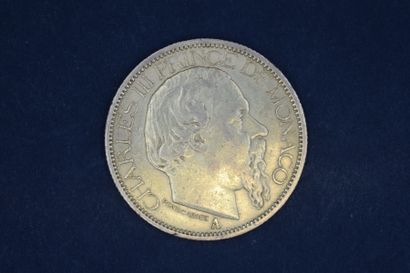 Piece or 100 Francs Charles III Monaco (1886...