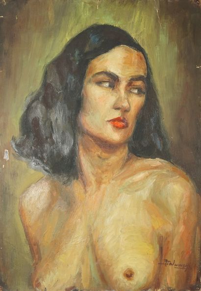 null TALWINSKI Igor (1907-1983)
Nus à l'atelier, bustes, nus allongés…
Lot de six...