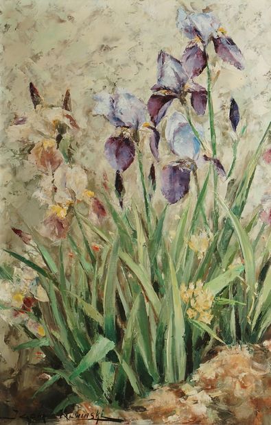 TALWINSKI Igor (1907-1983)
Les iris au jardin...