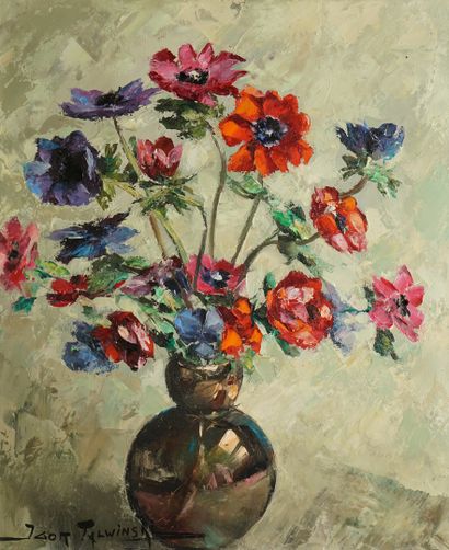 null TALWINSKI Igor (1907-1983)
Vase d'anémones 
Huile sur toile 
Signée en bas à...