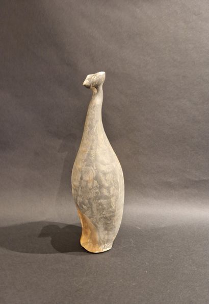 AGARD Jules (1905 -1986)
Vase sculpture d'oiseau.
Terre...
