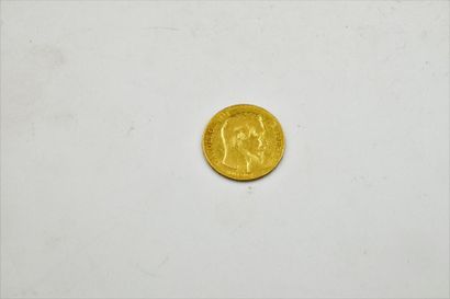 null Pièce de 20 Francs en or Napoléon tête nue (1855, A)
Poids : 6.41 g.