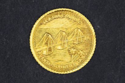 null Venezuela
Médaille commémorative en or 18k (750/1000°) figurant sur l'avers...