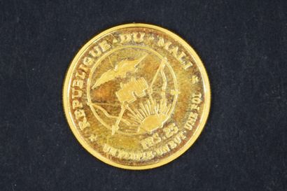 null République du Mali
Pièce commémorative en or (900/1000°) de 25 francs, à l'effigie...