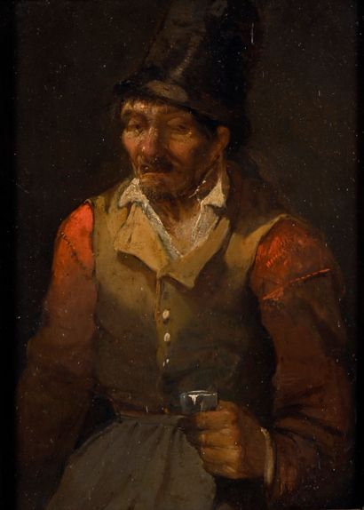 null BROUWER Adriaen (Ecole de)					
1605 / 6 - 1638

Portrait d'homme à mi-corps...