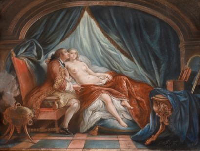 null TROY Jean-François de (D'après)				
1679 - 1752

Couple dans une alcôve dit...