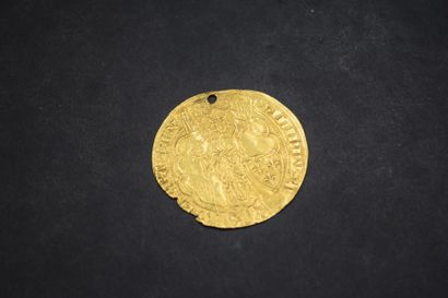 null France - Phillipe VI de Valois
Ange d'or frappé en 1341 (1ere ou 2nd émission,...