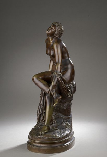null ROUBAUD Félix François, 1825-1876
Eurydice
bronze à patine brun-roux, fonte...