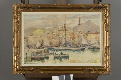 null VILLON Eugène, 1879-1951
Le port de Palerme, 1936
aquarelle, signée en bas à...