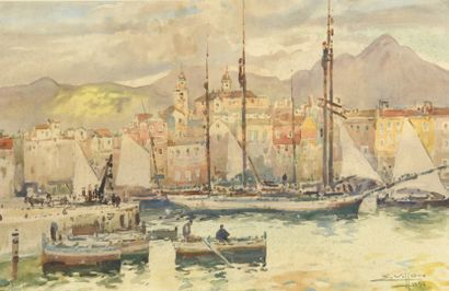 null VILLON Eugène, 1879-1951
Le port de Palerme, 1936
aquarelle, signée en bas à...