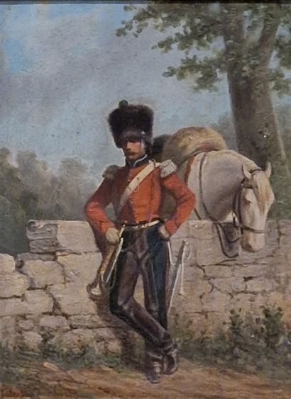 null VAN IMSCHOOT Jules (1821-1884)
Deuxième Régiment des chasseurs à cheval - Tenue...