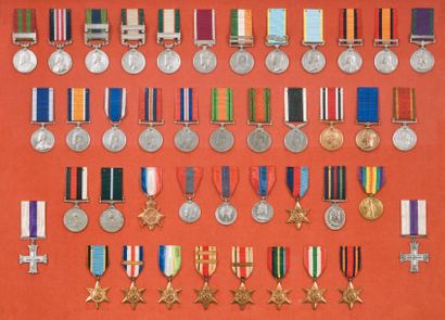 null Cadre décorations françaises : Officier Ordre National du Mérite, Valeur Militaire,...