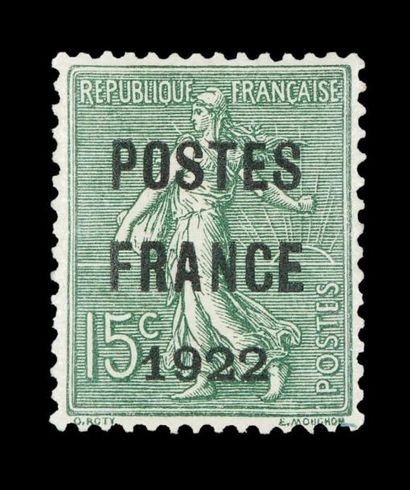 France Préo n° 37 ** Signé. (cote 1750 euros).