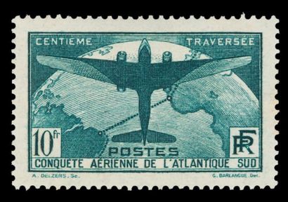 null Un classeur de timbres de France ** (cote 15600 euros). Dont n°162 à 169, n°269,...