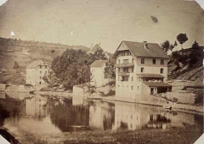 null WILLEMIN (XIX°) 
Lac de Chaillexon, France, c. 1870 
Tirage albuminé monté sur...