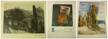 DARAGNES Jean-Gabriel (1886-1950) 17 Gravures diverses, la plupart signées, formats...