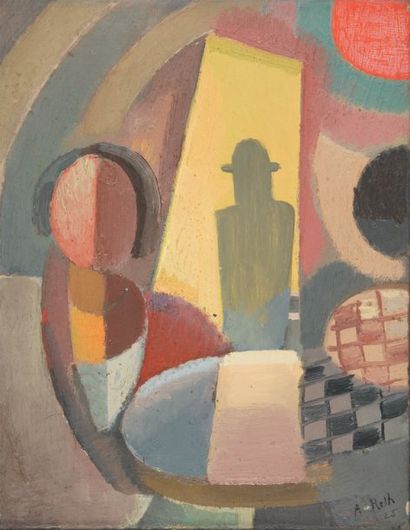 Alfred RETH Homme au chapeau, 1925 Huile sur toile, signée et datée en bas à droite,...