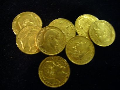null 8 pièces de 20 FF, Napoléon III