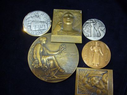 null Lot de médailles Saint Louis, Conseil municipal de Paris, jumelage Thiais-Einbeck,...