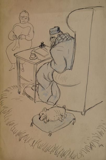 LASZLO Boris, 1897-1924, LASZLO Boris, 1897-1924, 
Sujets divers
Six caricatures...